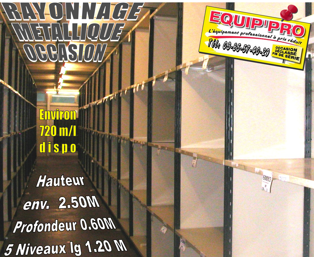Rayonnage métallique occasion