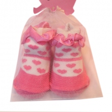 Chaussettes imprimées cœurs