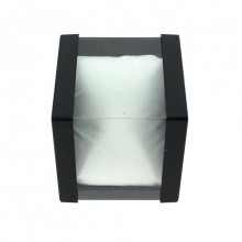 Boîte à bijoux transparente avec coussinet