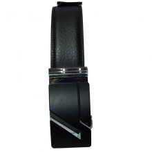 Ceinture en cuir avec boucle rectangulaire en métal