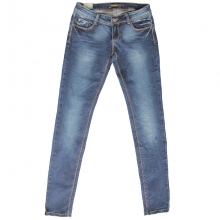 Joli Jeans slim délavé avec braguette boutonnnée