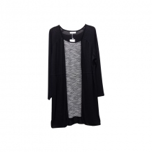 Pull grande taille femme avec doublure et empiècement en voile