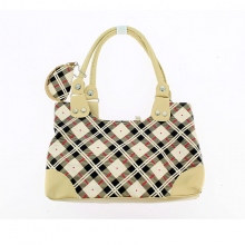 Petit sac à main à carreaux avec porte-monnaie