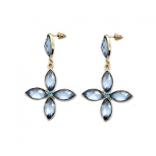 Boucles d’oreilles fashions parrées de pierres