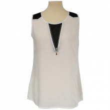 Top tendance avec zip devant