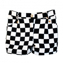 Short fashion imprimé damier