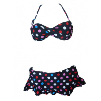 Maillot de bain à pois  Et Pareo Réf 9300 4.90