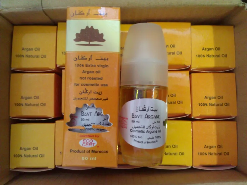 100%  extra huile d' Argan non torréfié à usage cosmétique