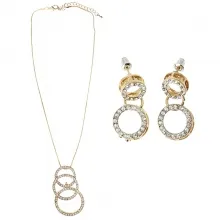 Parure fashion incrustée de strass