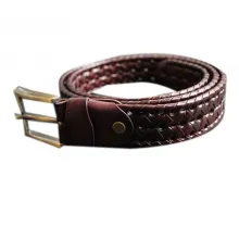 Ceinture tressée fashion en cuir
