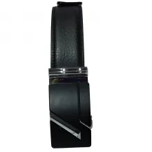 Ceinture en cuir avec boucle rectangulaire en métal