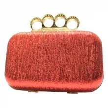 Sac de soirée avec bague strass pour 4 doigts