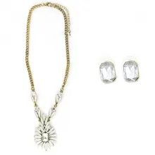 Parure luxe sertie de pierres