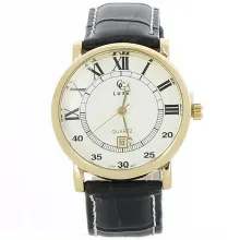Montre-bracelet avec chiffres romains et affichage de la date