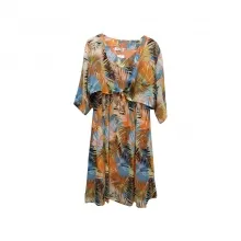 Robe fluide imprimée deux pièces