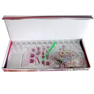 Adorable kit d’élastiques multicolores à tisser