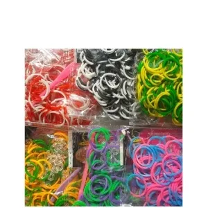 Magnifiques élastiques bicolores pour bracelets