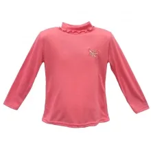 T-shirt fille avec col roulé