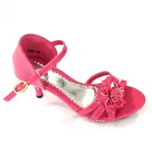 Sandales vernies filles ornées de fleurs