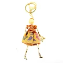Porte-clé oené de strass
