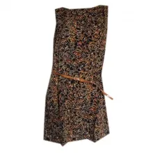 Robe imprimée fantaisie avec ceinture assortie