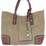 Sac à main clouté simili cuir 7,95 € HT