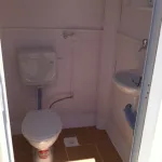 Cabine Sanitaire Toilettes WC double raccordable, polyester