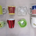 Lot tasses à déjeuner et cendriers