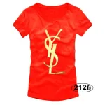 T-shirts Ysl populaires de femmes, femmes YSL courts de sortie t-shirts