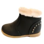 Bottines fourrées et cloutées pour enfant