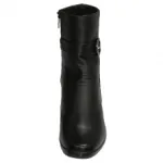 Bottines noires avec boucles fantaisies