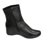 Bottines noires avec boutons côtés