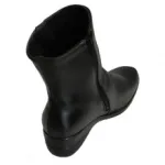 Bottines noires avec boutons côtés