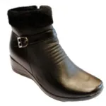 Bottines pour femme avec bride et boucle sertie de strass