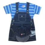 Ensemble salopette à trois pièces pour bébé garçon