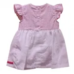 Ensemble robe en deux tons et bandeau pour bébé fille