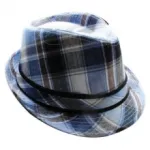 Chapeau trilby hyper tendance à carreaux