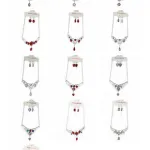 Jolie parure glamour sertie de pierres