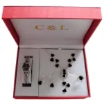 Coffret cadeau serti de fleurs pour femme
