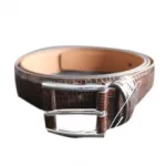 Ceinture reptile en cuir
