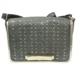 Sac à bandoulière avec motif perforé et noeud devant