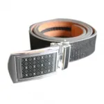 Jolie ceinture en cuir avec boucle rectangulaire 