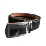 Jolie ceinture en cuir avec boucle rectangulaire 