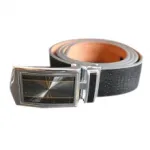 Jolie ceinture en cuir avec boucle rectangulaire 