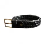 Ceinture tressée fashion en cuir