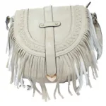 Sac à bandoulière style ethnique à franges