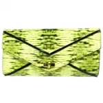 Pochette enveloppe en peau de serpent