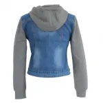 Magnifique veste en jeans avec capuche
