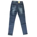 Jeans slim délavé taille haute