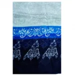 Foulard tricolore imprimé de motif fantaisie